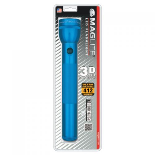 LED D-Cell Flashlight, 3 D, Blue - Advanced Safety Supply
