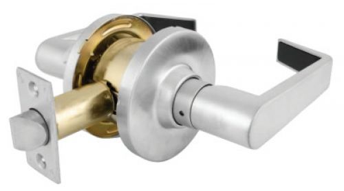 COMMERCIAL CYL LOCKSET LEVER-PRIVACY SATIN CHRME