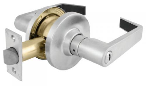 COMMERCIAL CYL LOCKSET LEVER-PASSAGE SATIN CHRME