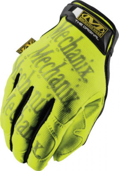 The Original® Hi-Viz Gloves, Synthetic Leather/TPR/TrekDry®, Size 11/X-Large, Fluorescent Yellow