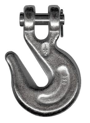 CM COLUMBUS MCKINNON Big Orange Grade 43 Clevis Grab Hooks, 3/8 in, 5,400 lb, Galvanized Zinc, 30/PK