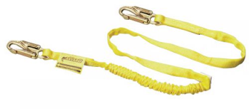 Manyard Shock-Absorbing Lanyard, 10 ft, 2 Locking Snaps