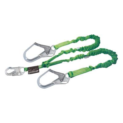 HONEYWELL MILLER Manyard II Shock-Absorbing Lanyards, Two Locking Rebar Hooks, 1 Leg