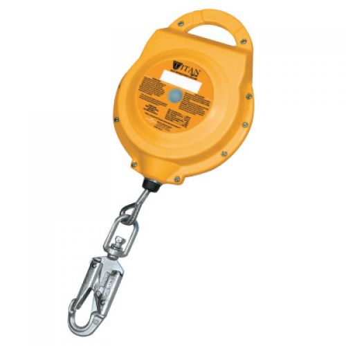 Miller Titan™ Self-Retracting Lifelines (SRLs) are ideal for a full-range of applications including construction and general maintenance.