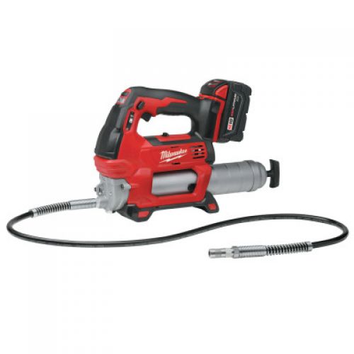 MILWAUKEE ELECTRIC TOOLS M18™ Cordless 2-Speed Grease Guns, 16 oz, 10,000 psi, 48 in Hose/Coupler