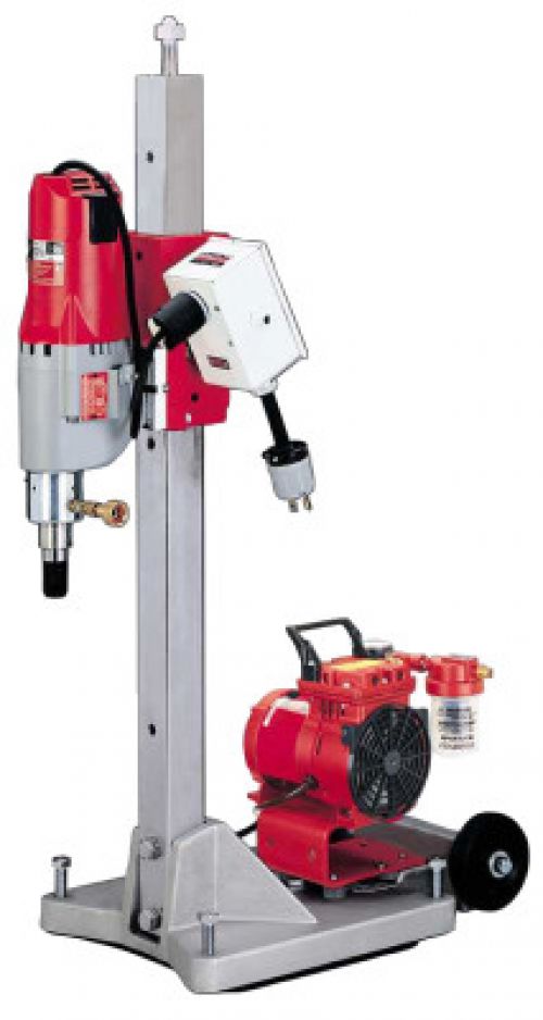 MILWAUKEE ELECTRIC TOOLS Contractor-Plus Diamond Coring Rigs, 450 rpm; 900 rpm, Large Base