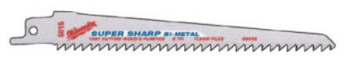 MILWAUKEE ELECTRIC TOOLS High Performance Bi-Metal Sawzall Blades, 9 in x 3/4 in, 6 TPI, 1/2 in Universal