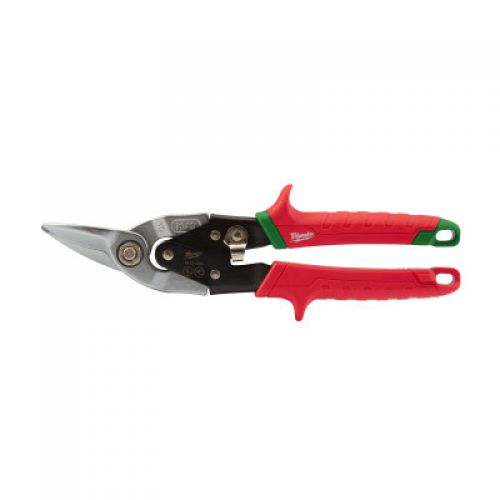 MILWAUKEE ELECTRIC TOOLS Right Cutting Aviation Snips, 10 in, 18 ga Steel; 22 ga Stainless Steel