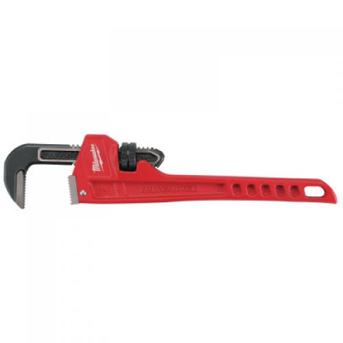 MILWAUKEE ELECTRIC TOOLS Pipe Wrench, 14 in Long, Steel