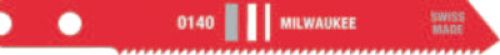 MILWAUKEE ELECTRIC TOOLS Universal Shank Jig Saw Blades, 2 3/4 in, 24 TPI, High Speed Steel