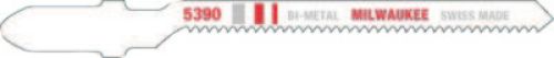 MILWAUKEE ELECTRIC TOOLS T-Shank Jig Saw Blades, 3 in, 12 TPI, Bi-Metal