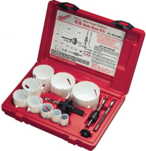 MILWAUKEE ELECTRIC TOOLS Hole Saw Kits, 19 Piece, Matrix II Bi-Metal, 3/4 in - 4 3/4 in Cut Diam.