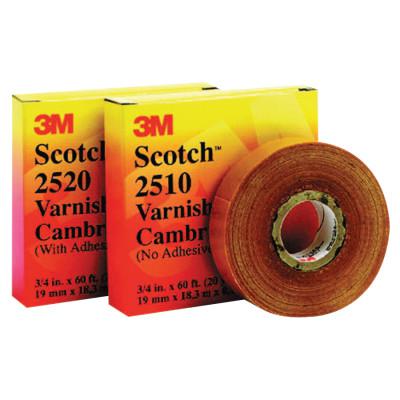 Scotch Varnished Cambric Tapes 2520, 60 ft x 3/4 in, Yellow