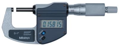 Digimatic Lite Micrometer, Ratchet, No SPC Output; Mic, Dig,  0-1"/0-25.4 mm