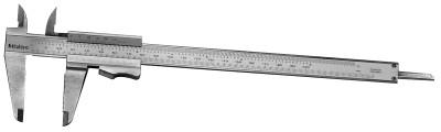 Series 531 Vernier Calipers with Thumb Clamp, 0 -8 in/200 mm, Hardened  Steel