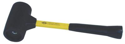 NUPLA Impax Soft Face Dead Blow Hammers, 12 oz Head, 1 in Dia., Yellow