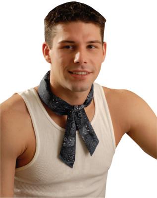 OCCUNOMIX MiraCool Neck Bandanas, 2 in Wide, 34 in Long, Cowboy Blue