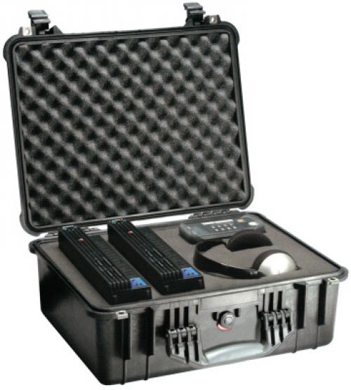 1550 Medium Protector Case, with Logo, 20.66 in L x 17.2 in W x 8.40 in D, Black, with Foam