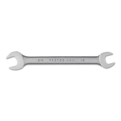 Open End Wrenches, 1/2 in; 9/16 in Opening, 7 in Long, Chrome