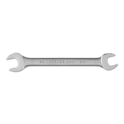 Open End Wrenches, 9/16 in; 5/8 in Opening, 7 5/8 in Long, Chrome