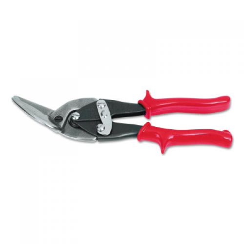 Offset Head Aviation Snips, Curved Handle, Cuts Right