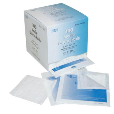 FIRST AID ONLY Sterile Gauze Pads, 4 in x 4 in