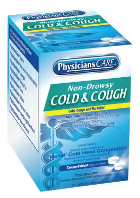 PhysiciansCare Cold & Cough Medication, 2 per Pack/250 pk per Box