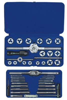 41-pc Machine Screw / Fractional / Metric Tap and Hex Die Sets