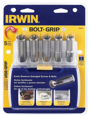 5-pc BOLT-GRIP Deep Well Sets, 3/8 in Drive, Carbon Steel