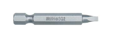 IRWIN Square Recess Power Bits - 1 Piece Design, #2, 1/4 in (hex) Drive, 6 in, Carded