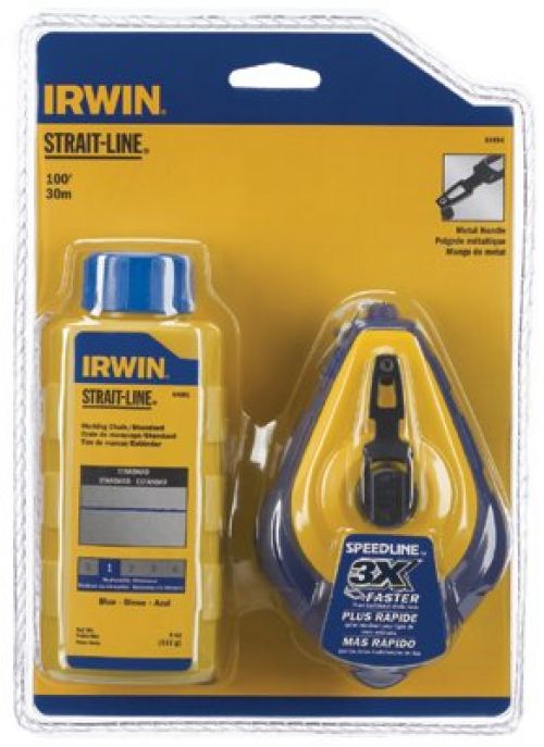 Irwin Strait-Line Speed-Line Reel & Chalk Combos, Blue x