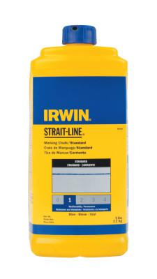 IRWIN STRAIT-LINE Standard Marking Chalks, 5 lb, Blue