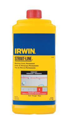 IRWIN STRAIT-LINE Permanent Staining Marking Chalks, 5 lb, Permanent Red