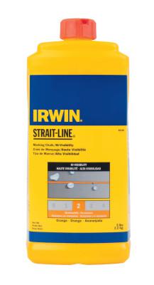 IRWIN STRAIT-LINE Hi-Visibility Marking Chalks, 5 lb, Hi Vis Orange