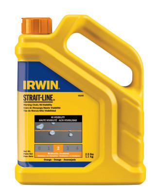 IRWIN STRAIT-LINE Hi-Visibility Marking Chalks, 2 1/2 lb, Hi Vis Orange