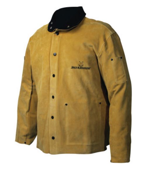 Boarhide Leather Welding Jacket, 2X-Large, Golden Brown