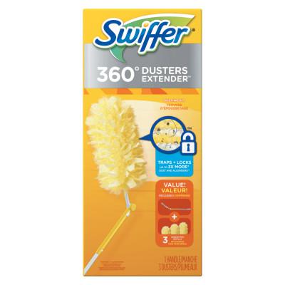 Swiffer Heavy Duty Dusters with Extendable Handle, 14 in to 3 ft Handle, 1 Handle and 3 Dusters/Kit