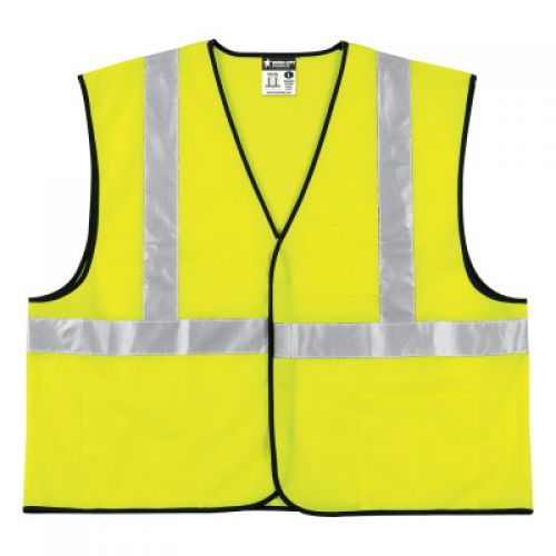 Class II Economy Safety Vests, 4X-Large, Lime