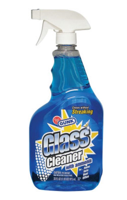 Glass Cleaners with Ammonia, 33 oz, Trigger Spray Bottle