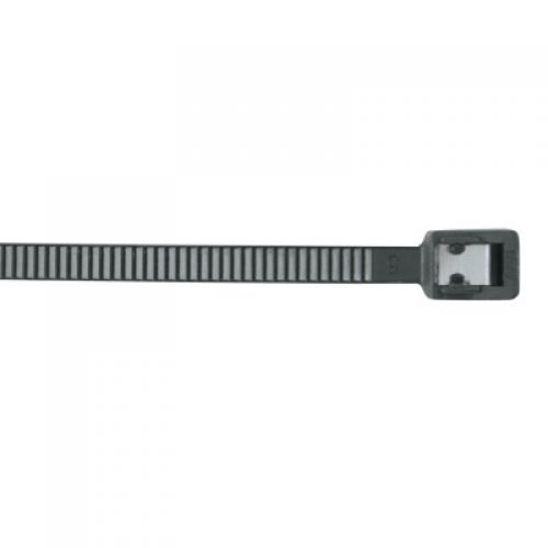 Self Cutting Cable Ties, 50 lb Tensile Strength, 11”, Black, 50/Bag