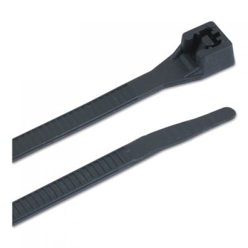Standard Cable Ties, 75 lb Tensile Strength, 4 1/4 in x 12 in, Black