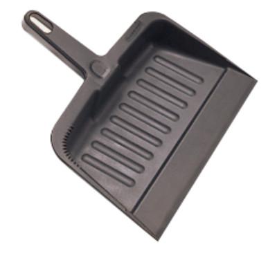 RUBBERMAID COMMERCIAL Dust Pans, 8 1/4 in x 12 1/4 in, Plastic, Charcoal