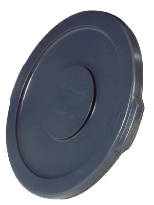 BRUTE Round Container Lid, for 2610 10-gal Waste Containers, 16 in dia, Gray