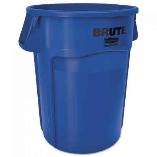 BRUTE Round Container without Lid, 44 gal, Heavy-Duty Plastic, Utility Waste, Yellow