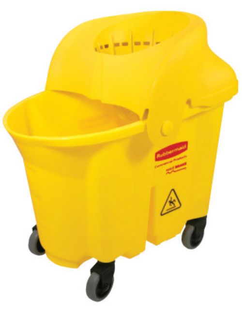 Brute Institutional Mop Bucket & Wringer, 35 qt, Yellow