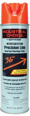 RUST-OLEUM M1600/M1800 Precision-Line Inverted Marking Paint,17oz, Fluorescent Red