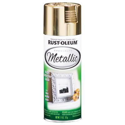 RUST-OLEUM Metallic Spray Paint, 11 oz, Gold, Metallic