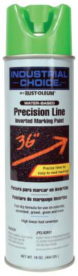 RUST-OLEUM M1600/M1800 Precision-Line Inverted Marking Paint,17oz,Fluorescent Green,W/B