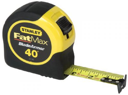 Stanley FatMax Reinforced w/Blade Armor Tape Rules, Single Side Tape High-Impact ABS with Rubber, Steel