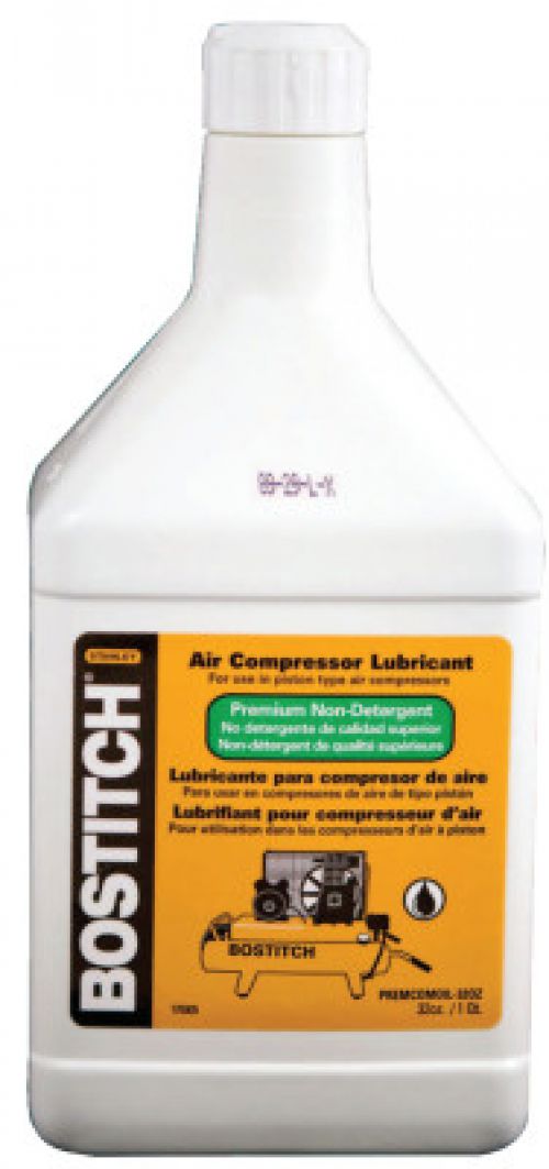 Bostitch Air Compressor Oils, 1 qt, Bottle Advanced Safety Supply